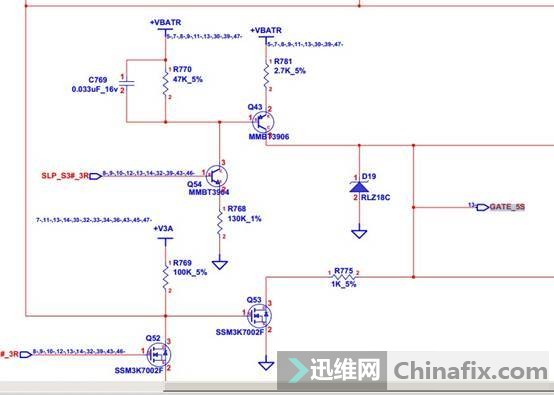 测Q40控制极电压为0V