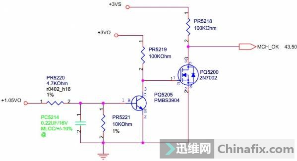 电阻PR5218一端+3VS基本没用电压