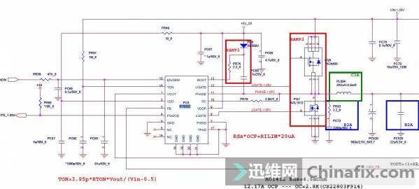 看看主板上发现到CPU的一个电感没有电压