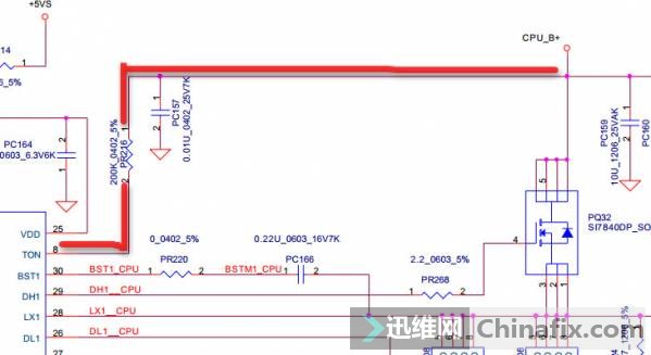 对CPU各路信号进行测量