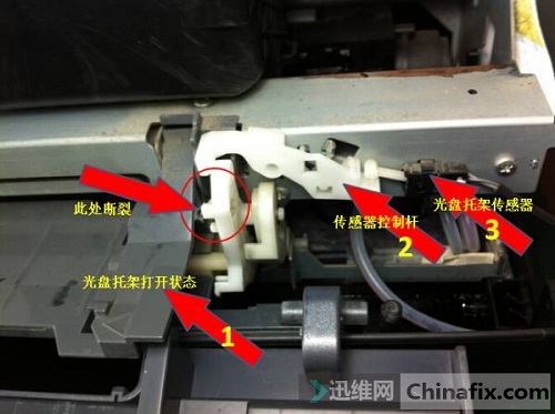 爱普生(epson)photo 1400 双灯快闪故障 图1