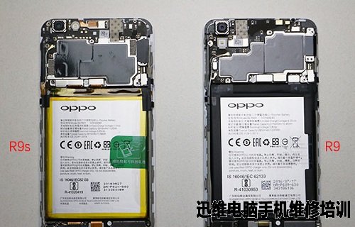 由上图可见,r9s的内部构造是常见的三段式设计,最上面的是主板