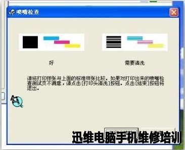 Epson M1+打印机喷墨头严重堵塞断线维修 图3