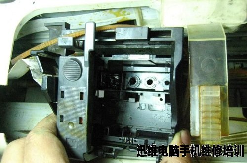 Epson M1+打印机喷墨头严重堵塞断线维修 图17