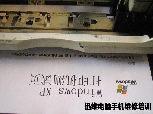 Epson M1+打印机喷墨头严重堵塞断线维修 图30