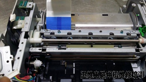 索尼热升华照片打印机出图只有一条图像带故障维修