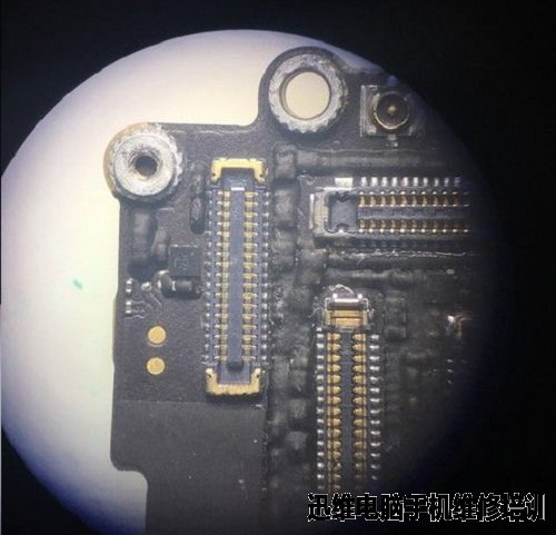 iPhone6S照相异常粉紫色色带维修