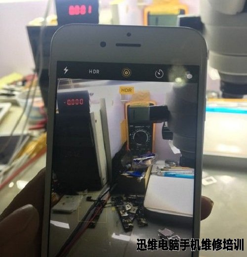 iPhone6S照相异常粉紫色色带维修