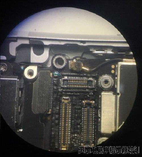 iPhone6S照相异常粉紫色色带维修