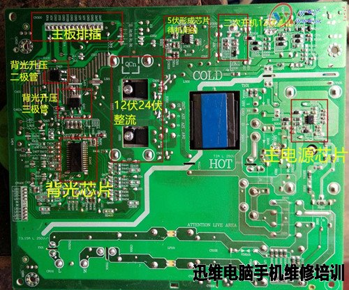 创维液晶电视32E500E背光不亮维修