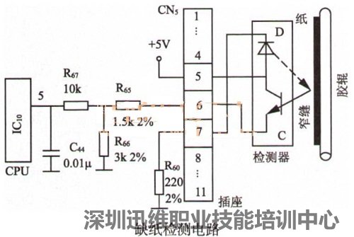 实达CR3240 II针式打印机缺纸报警故障