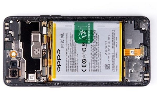 Oppor15拆机,oppor15拆机图解 迅维技能培训中心 维修技术 手机拆机教程 oppo r15采用后置指纹