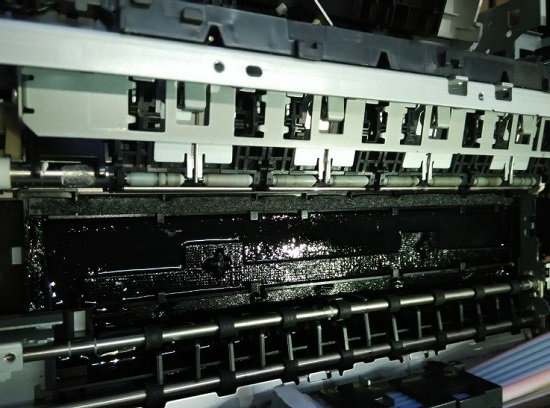 爱普生D700干式打印机打照片刮墨维修