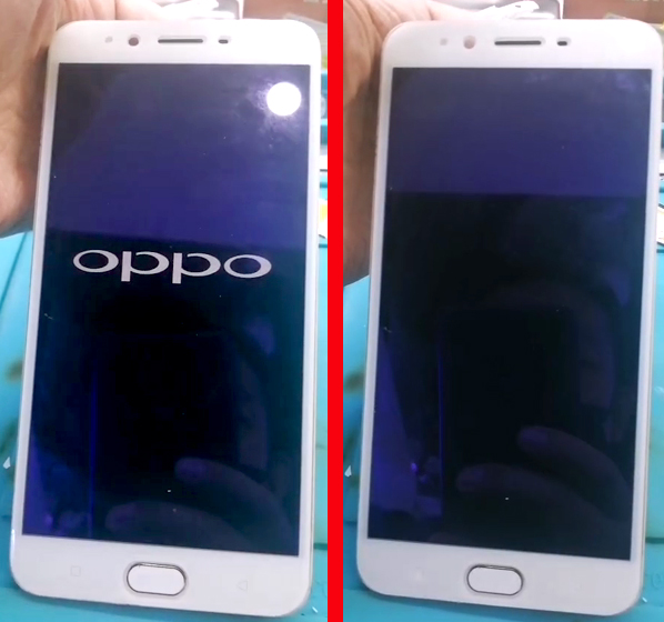 OPPO R9sp开机出现LOGO进系统时黑屏不开机维修