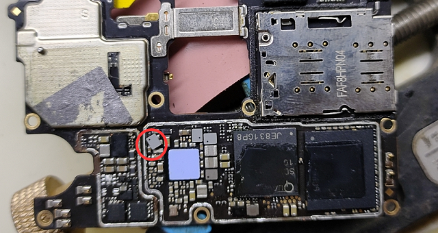 重摔OPPO R17手机提示电池接触异常维修 图6