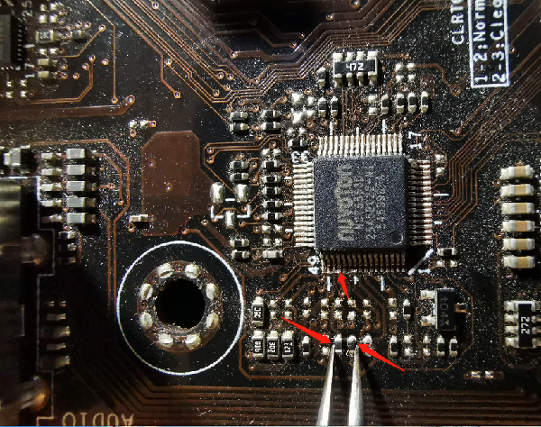 华硕H110-IM32CD4DP-MB BIOS界面检测电压不正常维修 图3