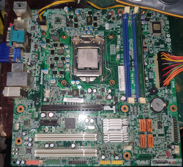 联想IH61MA主板无CPU供电无复位，不过内存维修 图1
