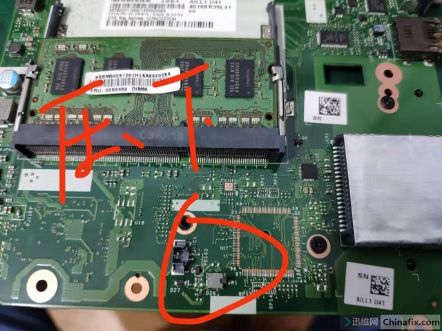 迅维实地学员分享:Think L560 LA-C421P不开机不加电维修 图3