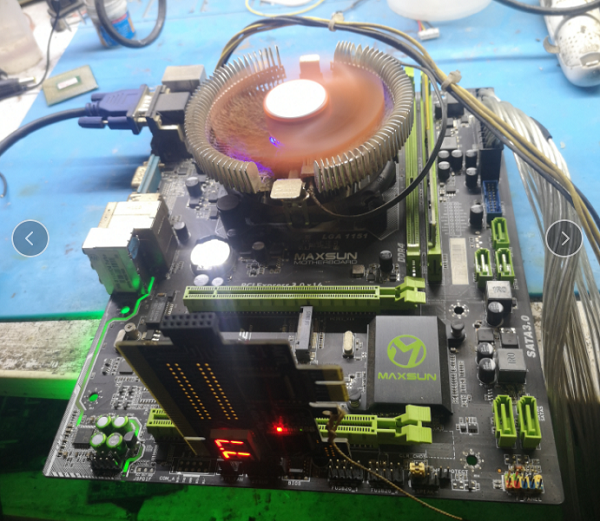 迅维培训学员分享:铭瑄MS-B150MSD4 Turbo主板不开机挡77通病 图1