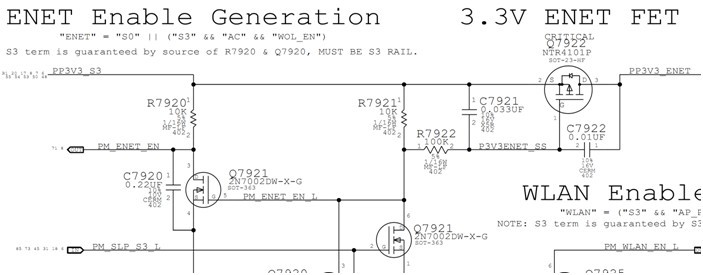 ENET Enable Generation 3.3V ENET FET