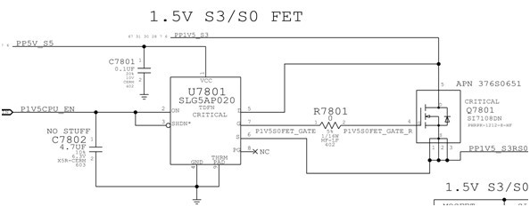 3.3V 1.05V AND 1.5V S0 RAILS MONITOR CIRCUIT