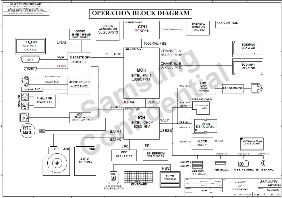 Samsung(三星)_BA41-00964/5/6A_REV:1.0_三星P408笔记本维修图纸1