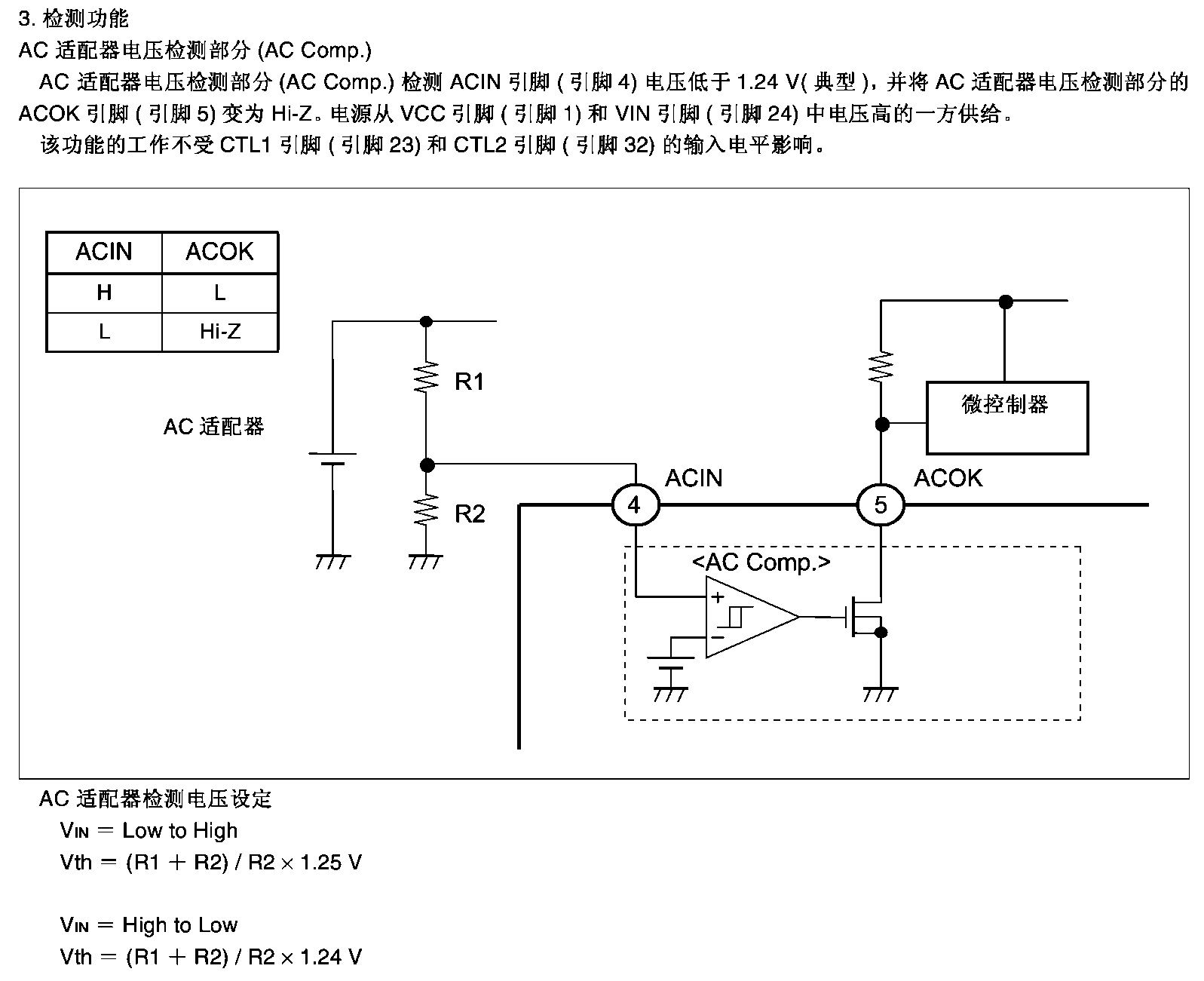 ACIN和ACOK的关系描述