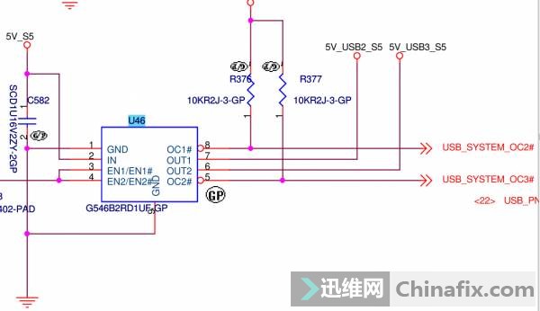 USB供电芯片(U46\\U32)发烫