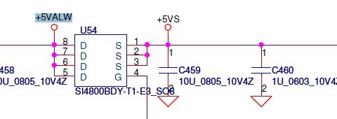 转换MOS管U54