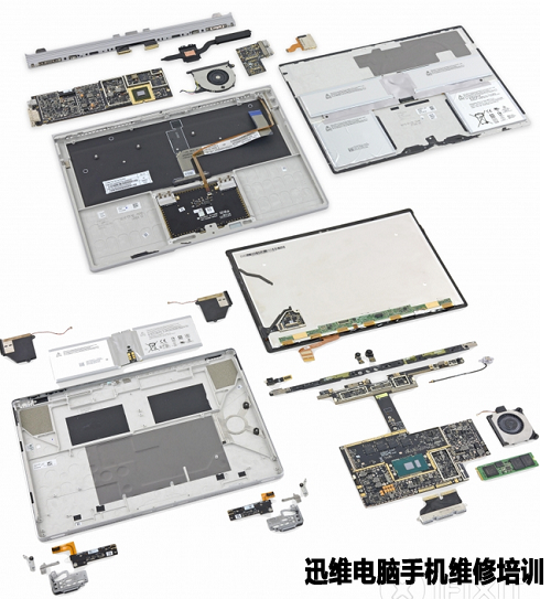 微软 surface book详细拆解