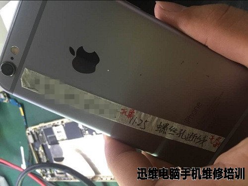 iPhone6螺丝柱断线不显示故障维修 图1