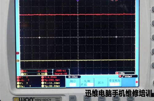 示波器修HP笔记本外接不显