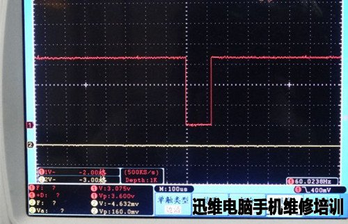 示波器修HP笔记本外接不显