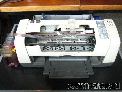 Epson M1+打印机喷墨头严重堵塞断线维修 图1