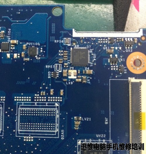 三修DELL 15-3537笔记本加电不显故障