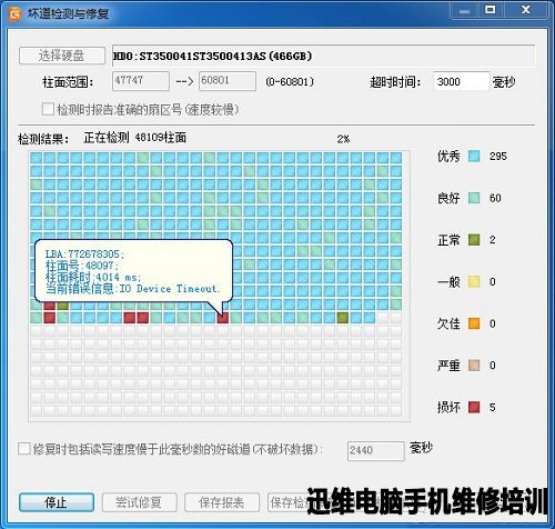 如何使用DiskGenius进行硬盘坏道检测与修复 图2