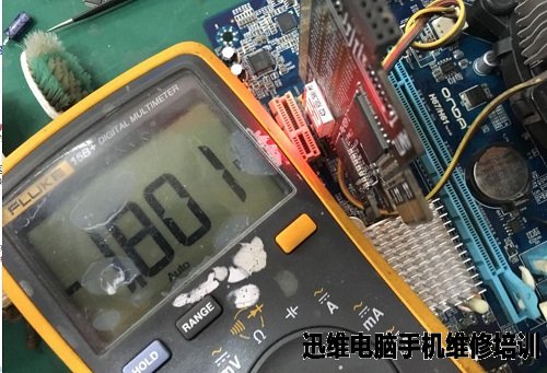 昂达H61N主板通电立马掉电,还能继续上电故障维修 图3