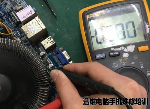 昂达H61N主板通电立马掉电,还能继续上电故障维修 图5
