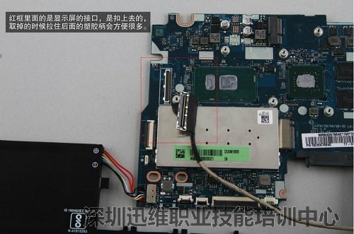红框里面的是显示屏接口