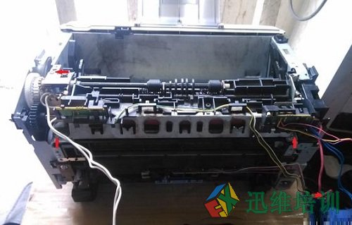 惠普HP1020黑白激光打印机卡纸不出纸维修 图8