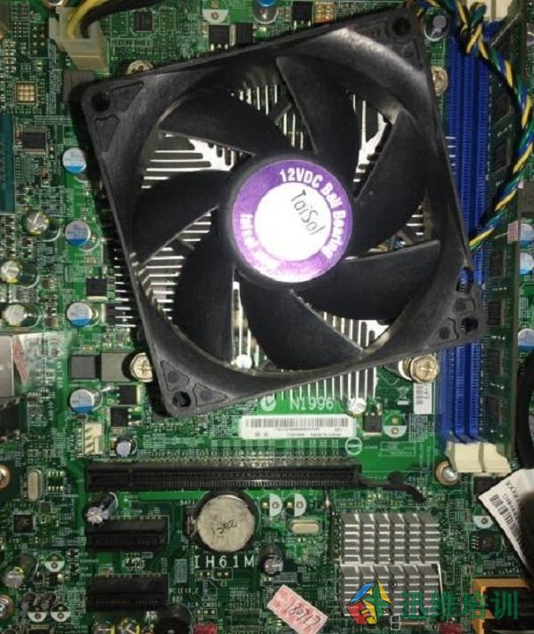 联想IH61M主板不上电,开不了机故障维修
