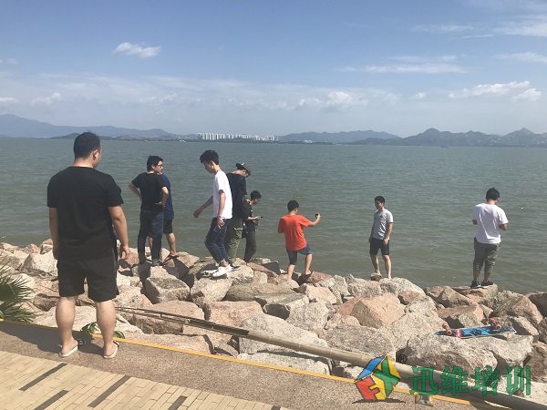 迅维培训学员在老师们的带领下来深圳湾沿海公园游玩