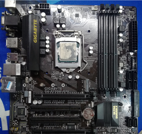 技嘉GA-B250M-D3H REV:1.0不复位,电脑开不了机维修