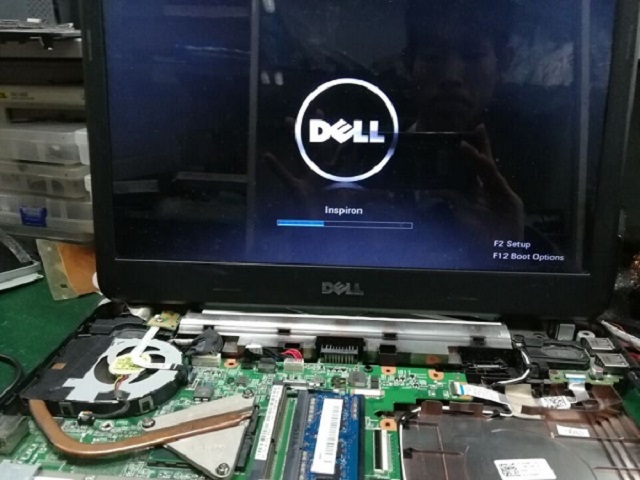 DELL N4050笔记本不开机,按开关没反应故障维修