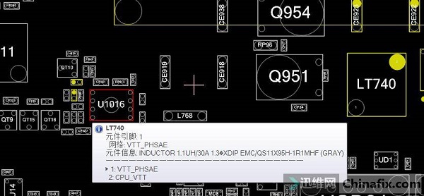 迅维培训学员分享：华擎H61M-VS主板触发掉电，风扇转一下就停 图5