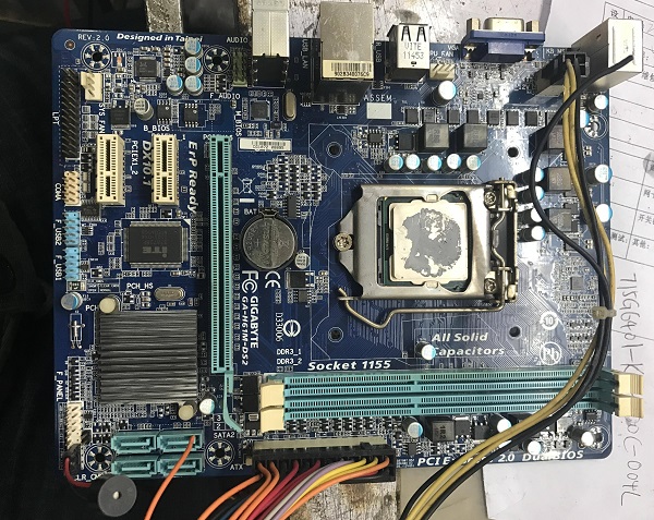 迅维培训学员分享:技嘉GA-H61M-DS2主板反复上电掉电维修 图1