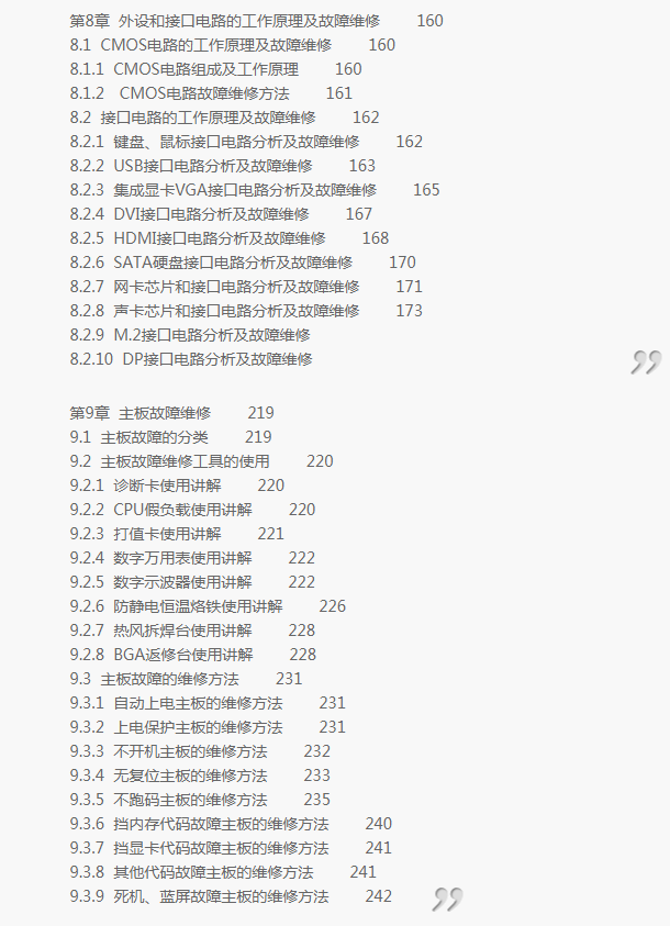 《计算机主板维修不是事儿第二版》目录 图4
