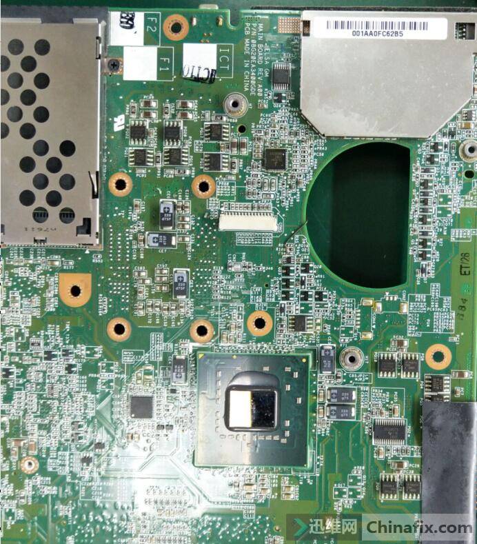 迅维远程学员分享:DELL 1420笔记本主板开机掉电小修 图7