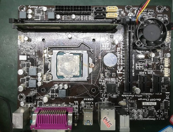 技嘉GA-H81M-DS2主板上电不触发通病维修 图1