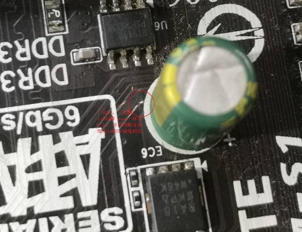 技嘉GA-H81M-DS2主板上电不触发通病维修 图4